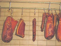 Pièces de lard et jambon