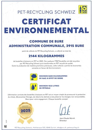 Certificat environnemental