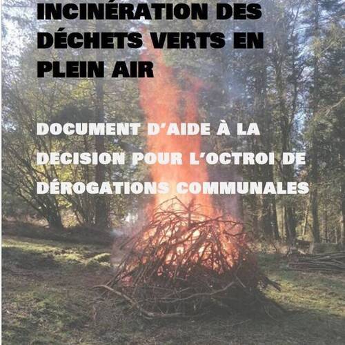 Incinération des déchets végétaux