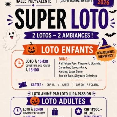 Loto de la Société d'Animation de Bure